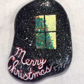 one of the Christmas rocks for this year